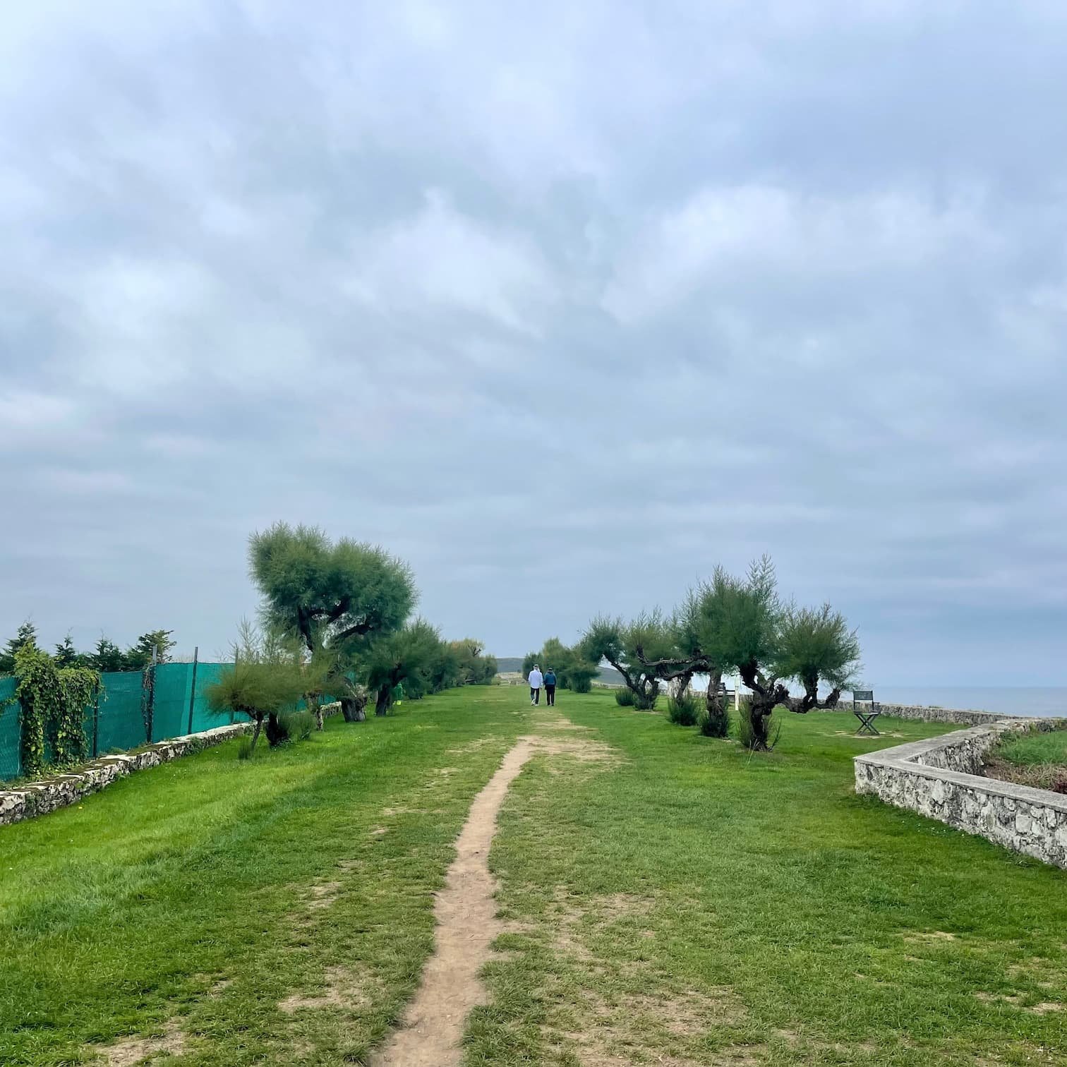 El paseo del mirador del Paseo de San Pedro en Llanes, Asturias
