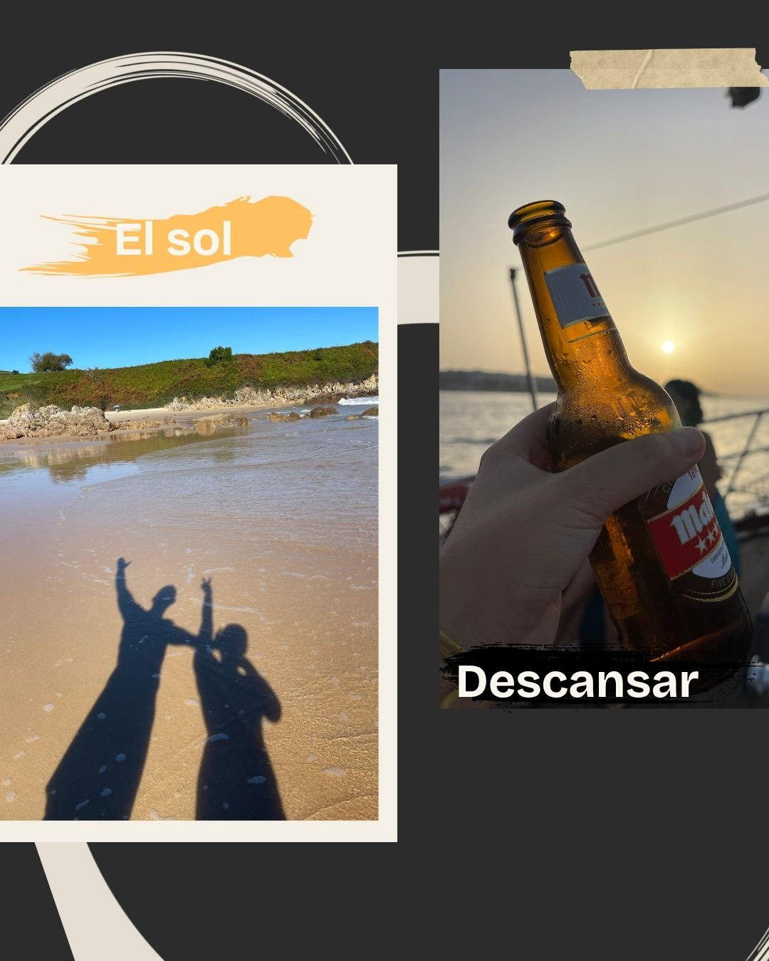 Playa de Niembru, Asturias - Arena dorada y mar tranquilo disfrutando del sol en Octubre